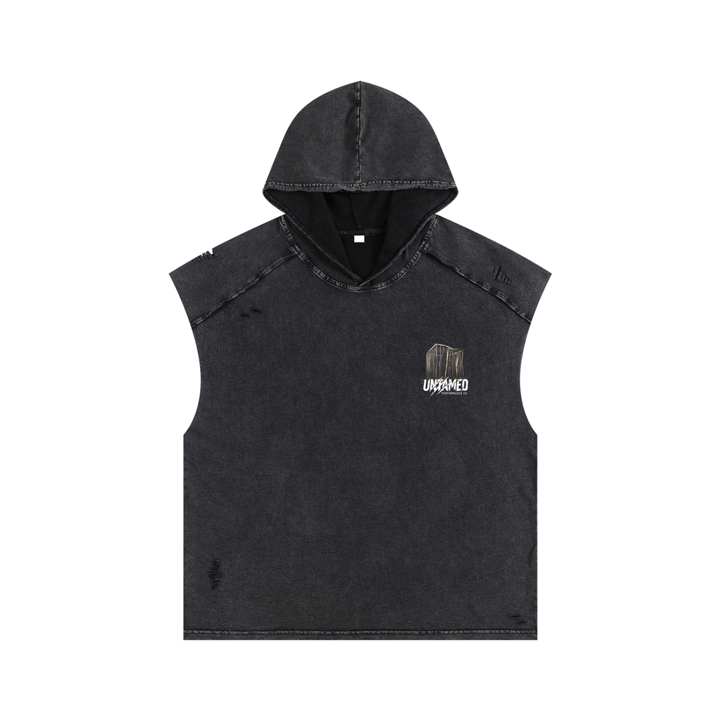 🔥The "Muscle" Streetwear Hoodie | 270 GSM Raw Edge Tank