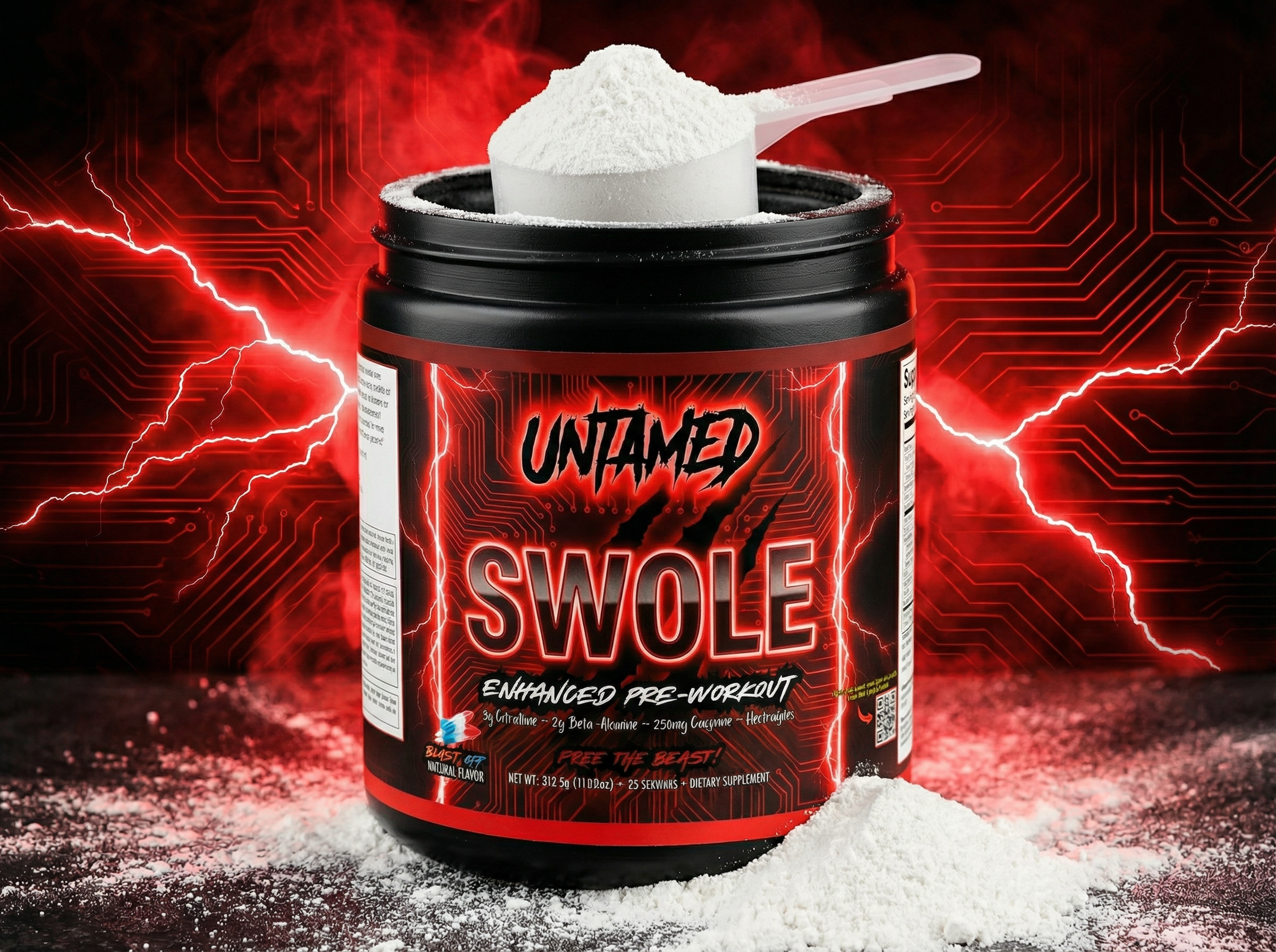 🔥UNTAMED “SWOLE” Pre-Workout – High Stim