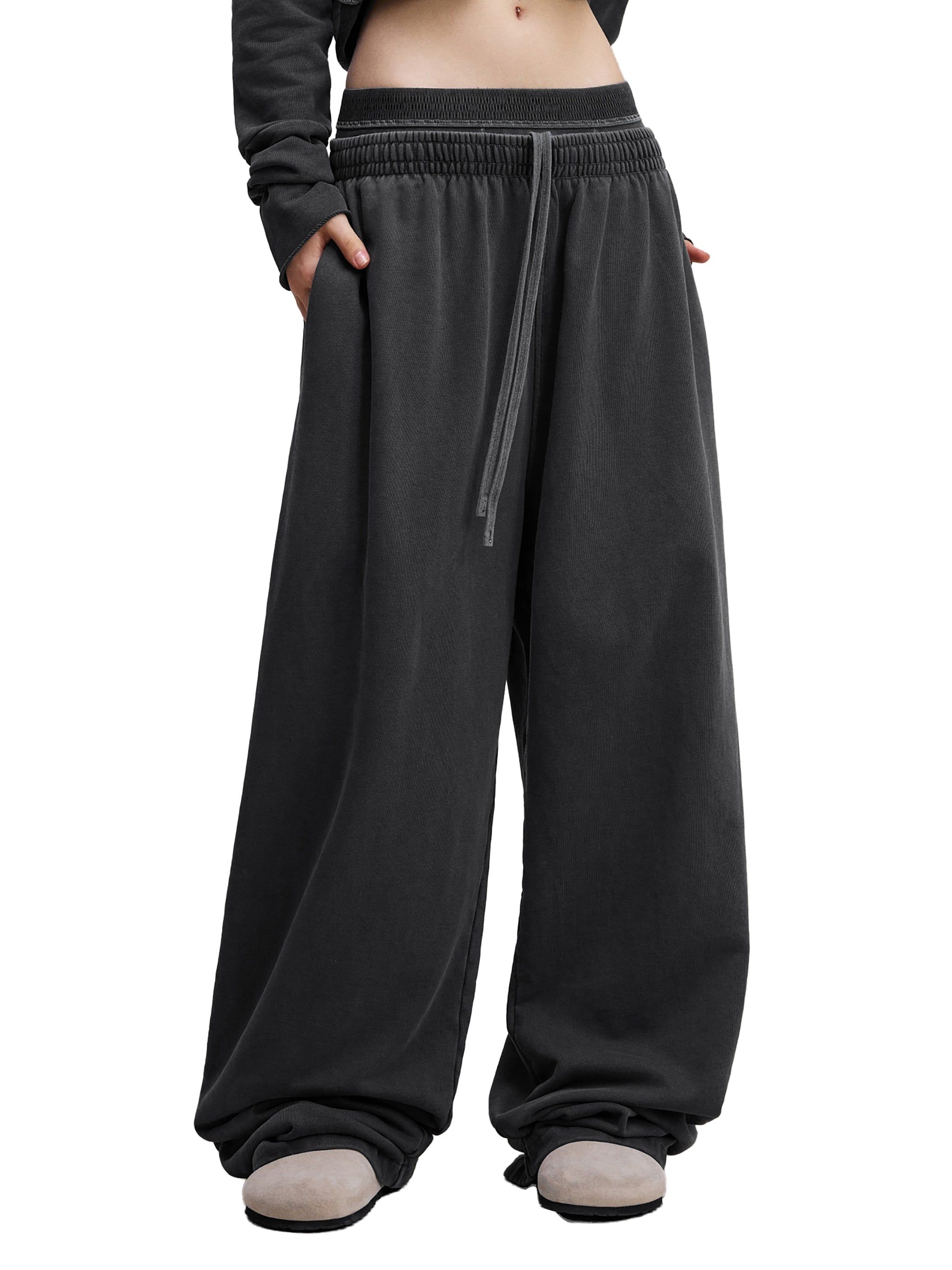 🔥The "Anywhere" Heavyweight Sweatpant | Mid-Waist Drawstring Essential